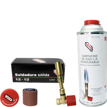 KIT SOPLETE DE GAS Y SOLDADURA COMPLETO (217021)